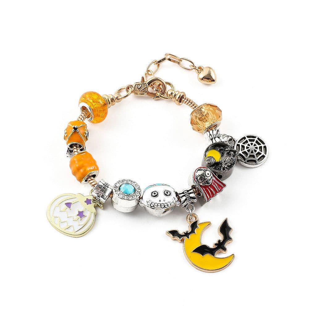 image-Bosu Halloween Bracelet - Pumpkin Spider Bat Ghost
