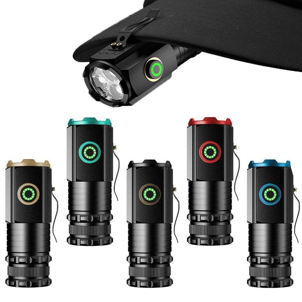 image-Tuliao 3-LED Rechargeable Flashlight, Ultra-Bright, 100-200m Range, Aluminum Alloy
