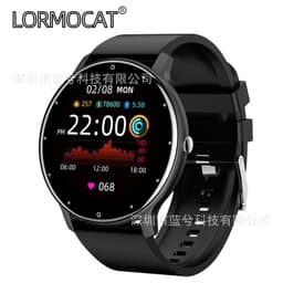 image-lormocat ZL02D Smart Watch - Yellow Heart Rate Blood Oxygen Monitor 1.28" IPS Screen