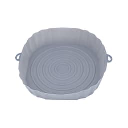 image-Air Fryer Pad - Silicone Baking Tray - Multi-Functional Barbecue Mat - High Temp Reusable