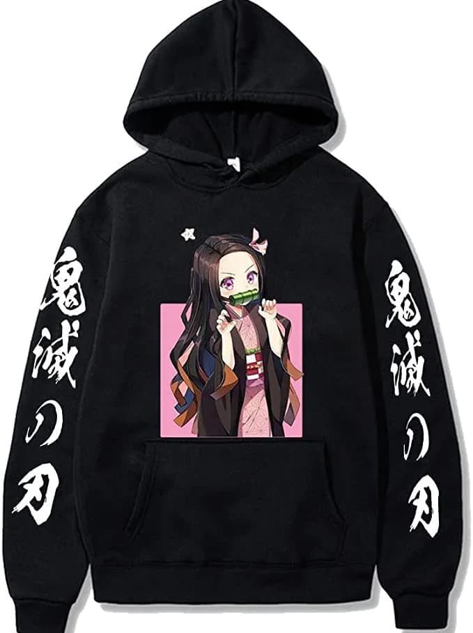 image-Men's & Women's Anime Hooded Hoodie - Large Size