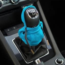 image-Car Gear Shift Knob Cover - Black Universal Fit