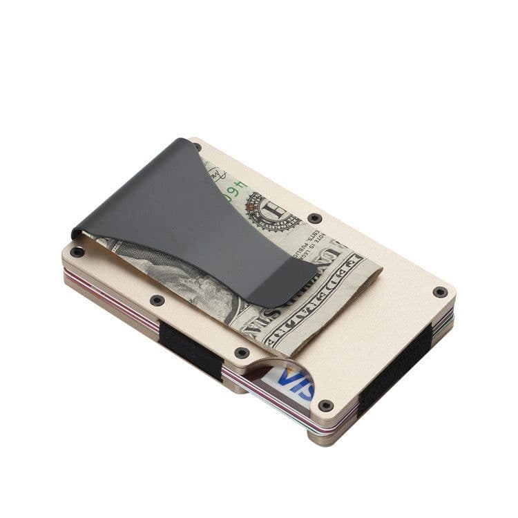 image-RFID Blocking Aluminum Alloy Wallet - Large Capacity Credit Card Holder