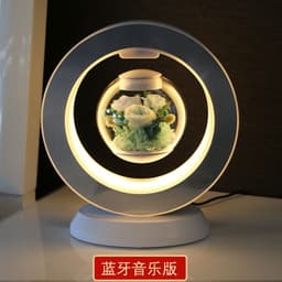 image-Rose Lovers Magnetic Levitation Flower - Blue
