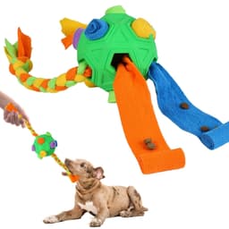 image-Dog Snuffle Ball Toy - Puzzle Treat Dispenser Chew Toy