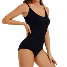 image-Si Lufei Body Shaper Suspender Nylon Black S