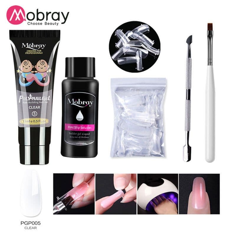 image-Manicure Crystal Extension Glue Set 5-Piece Full Set Explosive Style Nail Tools
