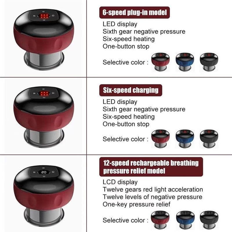 image-Electric Cupping Massage Device - Red Type E