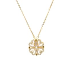 image-Rose Gold Four-Leaf Clover Necklace Women