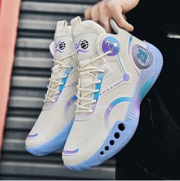 image-Zodi Basketball Shoes - High Top, Shock-Absorption, Breathable