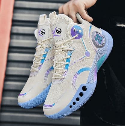 image-Zodi Basketball Shoes - High Top, Shock-Absorption, Breathable
