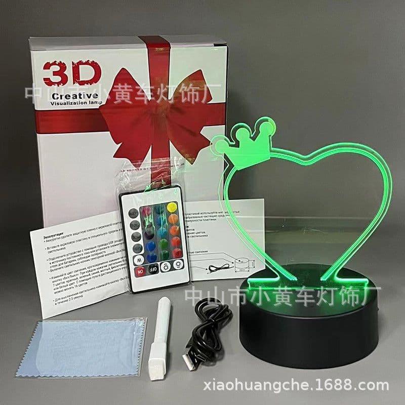 image-16-Color Remote USB 3D Night Light Erasable Graffiti Board Lamp 12*15