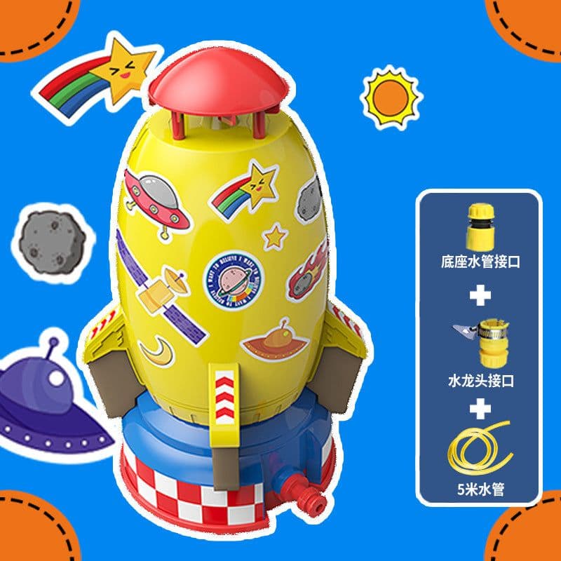 image-Water Spray Rocket Toy - Outdoor Sprinkler