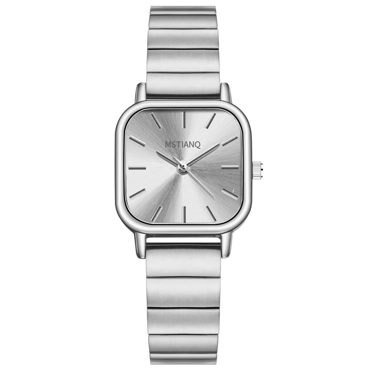 image-Women's Fashion Watch - Versatile Steel Belt Quartz Simple Design