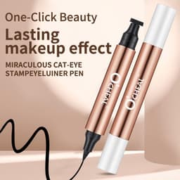image-Ou Qianya Double Headed Waterproof Eyeliner Pen Black