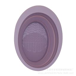 image-Silicone Cleaning Bowl - Oval Folding Scrub Pad