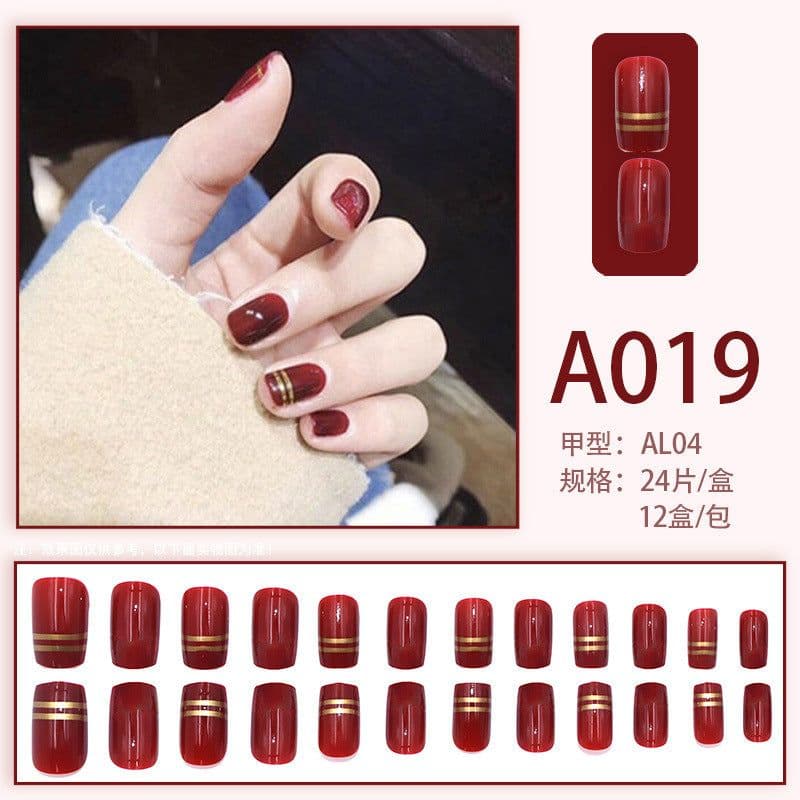 image-Wearable manicure pieces, removable fake nail patches, Internet celebrity manicure tools, nail art finished products, cute Internet celebrity new style