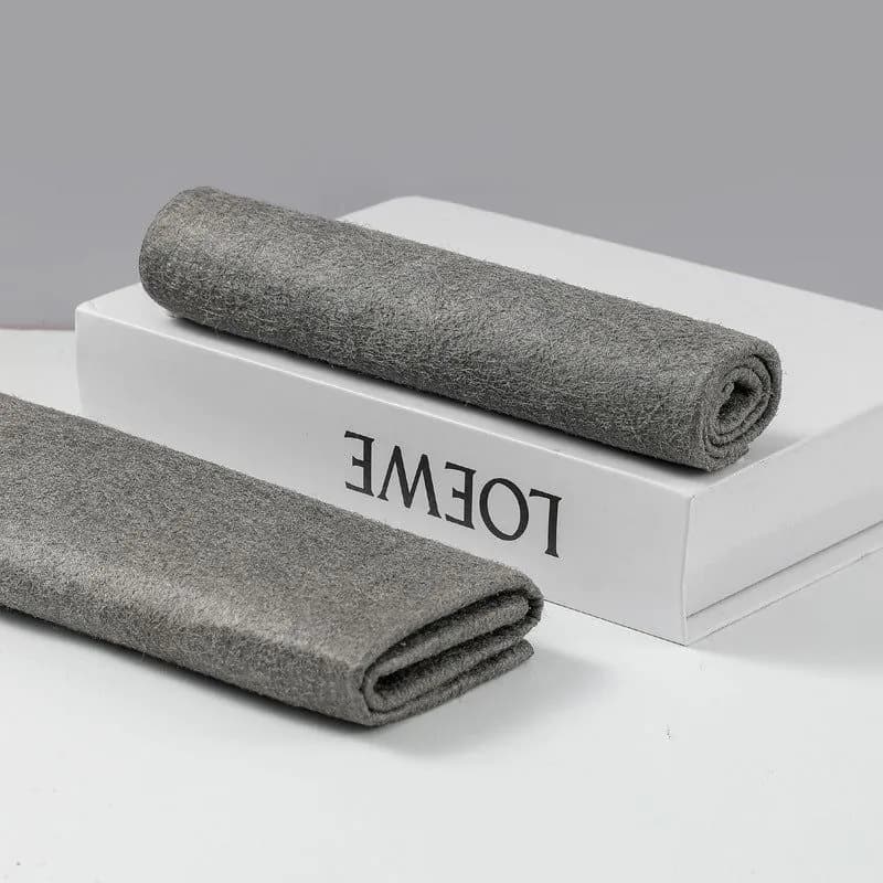 image-South Korean Lvshun Non-Woven Magic Rag - 20*30CM Dark Gray, No Shed, Glass Wipe