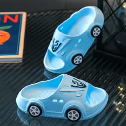 image-Kids' Cartoon Non-Slip Flip Flops - Pink Light Up, Size 36-37