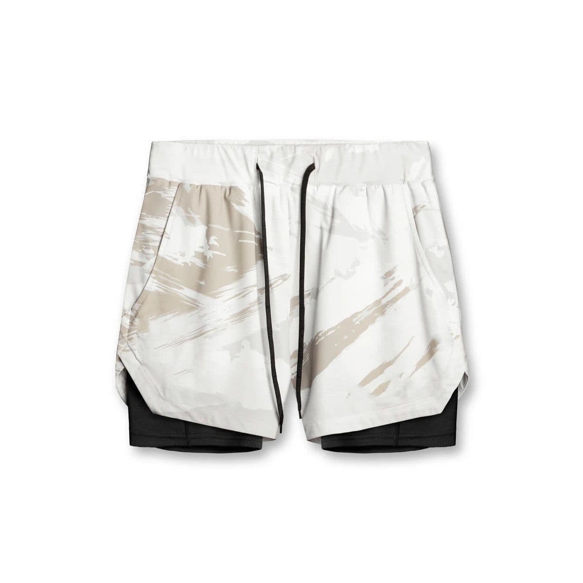 image-Men's Sports Shorts - Black Breathable Gym Training