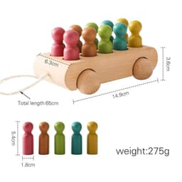 image-Baby Wooden Educational Toys - Color Matching