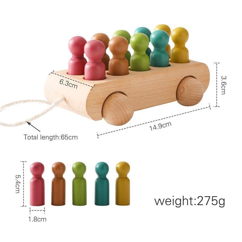 image-Baby Wooden Educational Toys - Color Matching