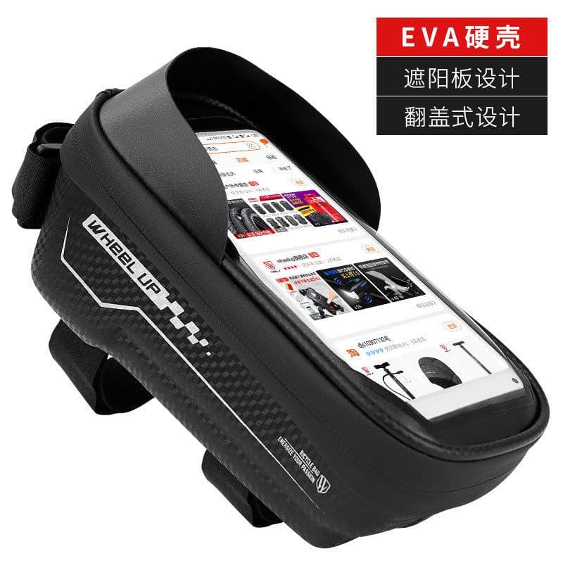 image-Hard Shell Bicycle Top Tube Bag - Waterproof 2.1L