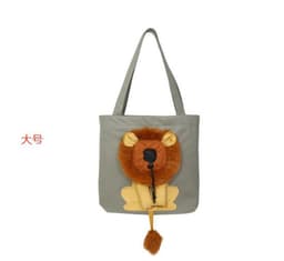 image-Canvas Pet Tote Bag - Light Green Animal Print