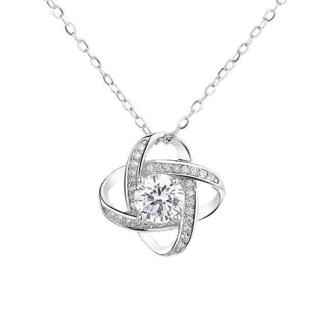 image-Cross-border new lucky four-leaf clover diamond pendant zircon necklace box chain fashion short collarbone chain wholesale