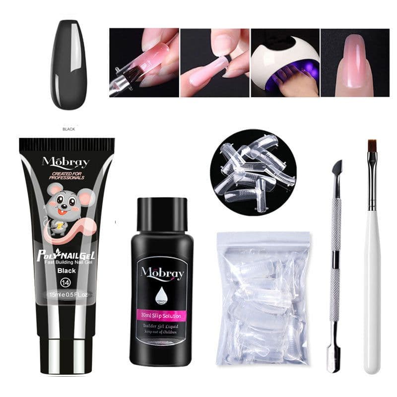 image-Manicure Crystal Extension Glue Set 5-Piece Full Set Explosive Style Nail Tools