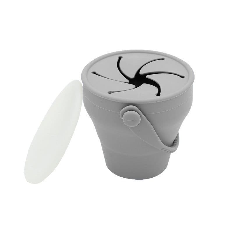 image-Children's Folding Silicone Snack Bowl - 2023 New Portable Design