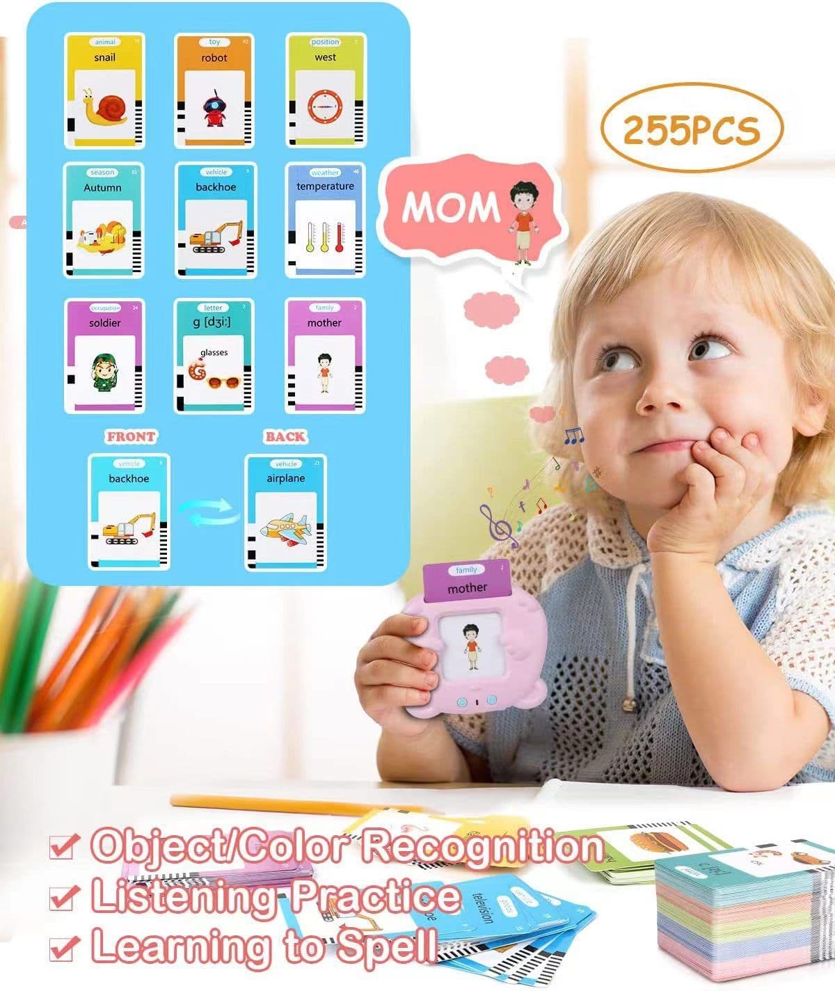 image-New intelligence enlightenment card early education machine children's enlightenment English card machine early education machine sound intelligence toys