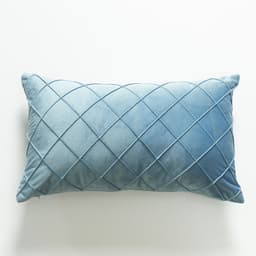 image-Dutch Velvet Plaid Waist Pillow Purple 30×50cm