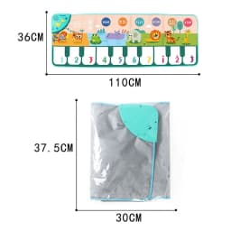 image-Cool Play Piano Music Blanket - 100cm Crawling Mat