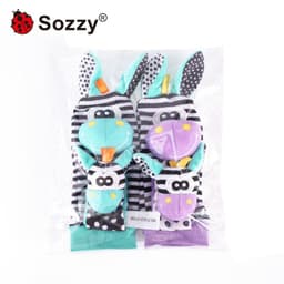 image-Sozzy Baby Rattle Socks Wrist Strap 0-1Y
