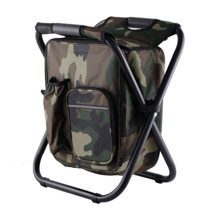 image-Flame Horse Folding Stool - Army Green Camping