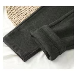 image-Wool Pants Women High Waist Black Cropped Straight