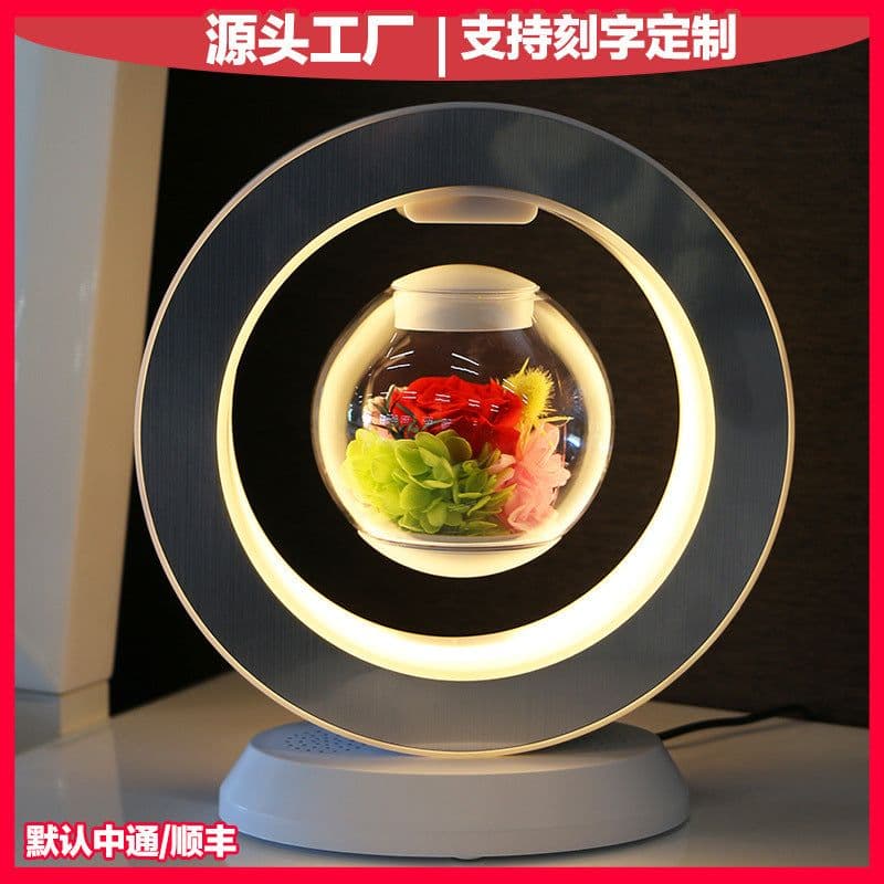 image-Rose Lovers Magnetic Levitation Flower - Blue