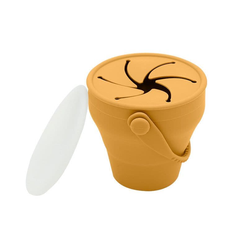 image-Children's Folding Silicone Snack Bowl - 2023 New Portable Design