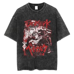image-Black Cartoon T-Shirt, Breathable, XXXL, Loose Fit, Men's