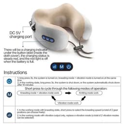 image-U-Shaped Neck Massager - Kneading Heating USB Pink