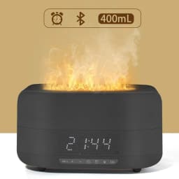 image-New Flame Humidifier Home Aroma Diffuser Bluetooth Speaker Simulation Flame Office Small Speaker Bedroom Atmosphere Light