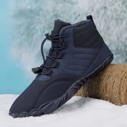 image-Five-finger outdoor sports cotton shoes for men and women plus velvet warm boots wear-resistant anti-ski boots winter thickened couple shoes
