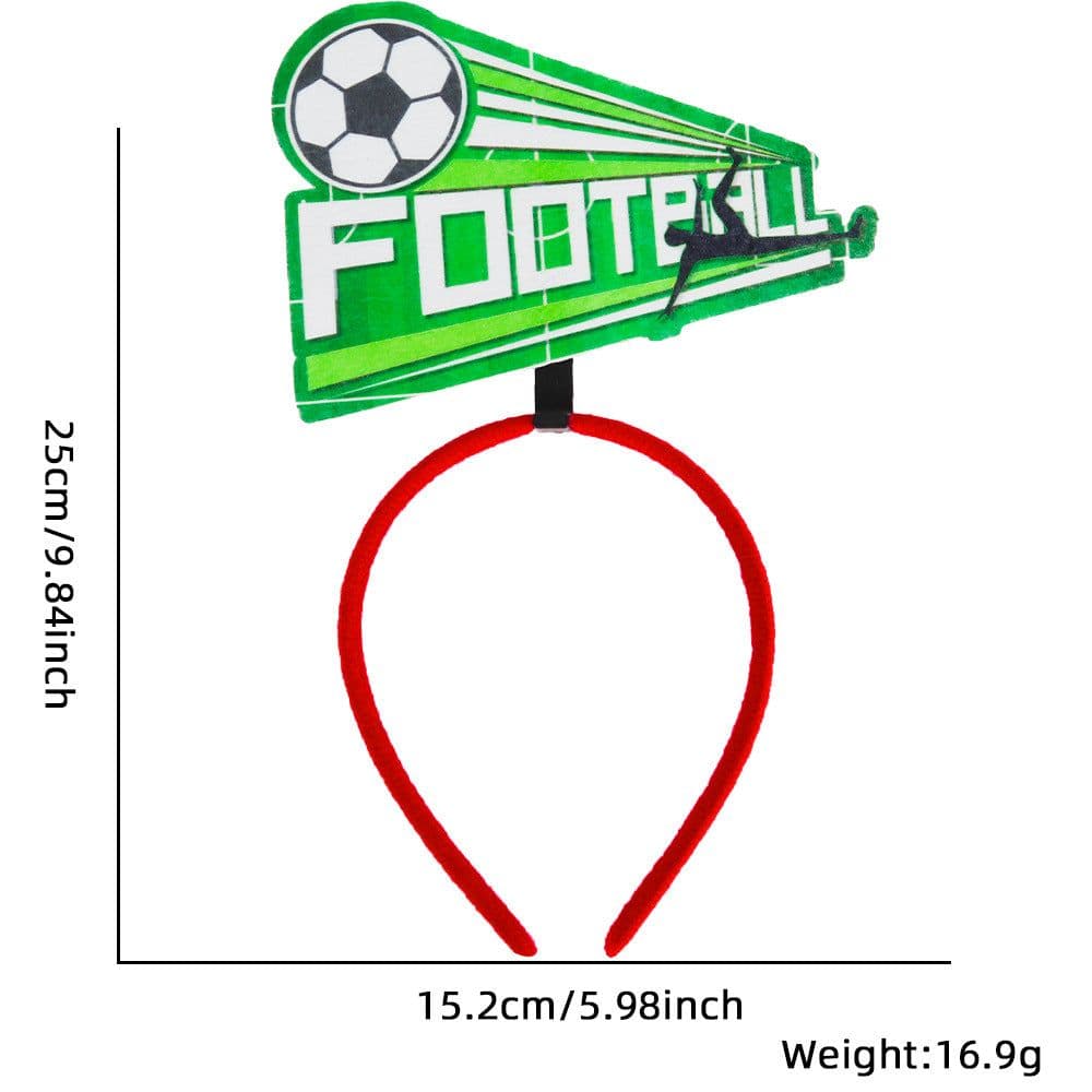 image-Football Headband Party Decoration - Non-woven Fans Cheer Props