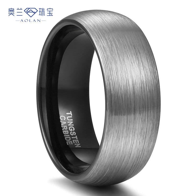 image-Tungsten Steel Ring - Two-Tone 4mm-8mm Unisex