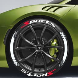 image-SPORTS Tire Letter Stickers - PVC 8 Sets DIY Decoration