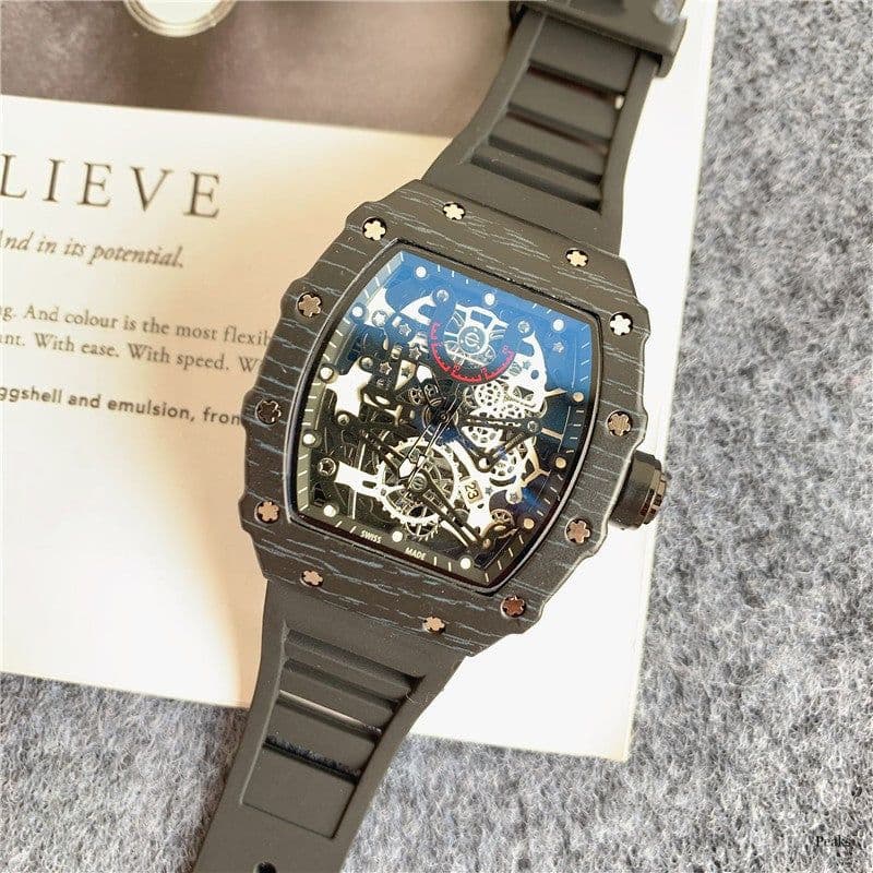 image-Men's Casual Business Watch 43mm Stainless Steel Quart Dial