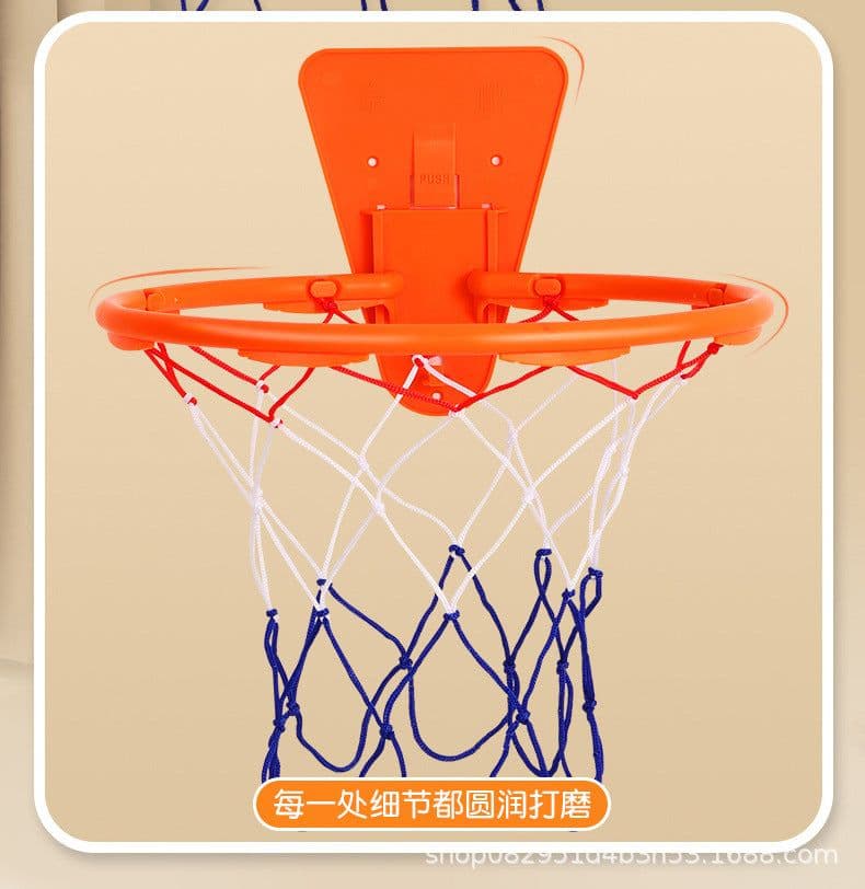 image-Silent Ball Professional Indoor Basketball Frame Home Basketball Rack Free of Empty Wall-mounted Basket Can Throw No. 1-7 Basketball