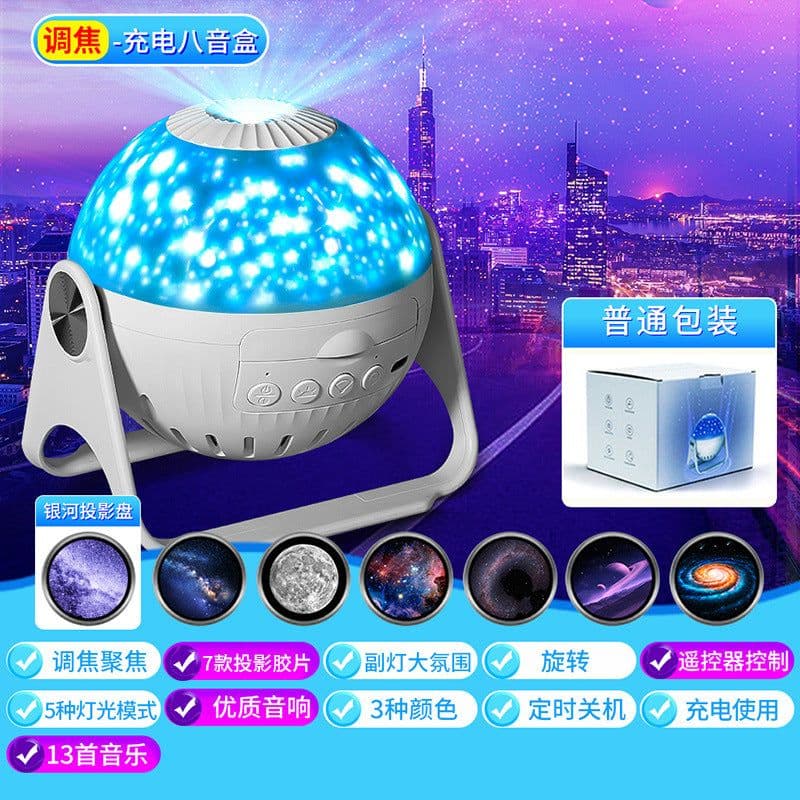 image-Creative Galaxy Projector Lamp - Romantic Starry Sky