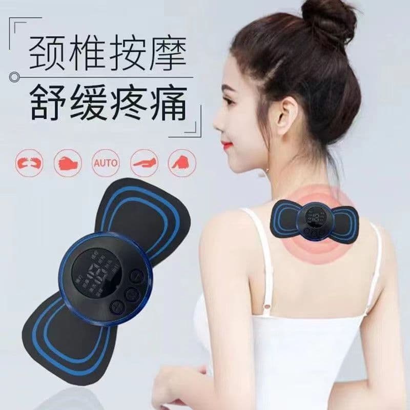 image-Portable Smart Massager - USB Rechargeable, Cervical Spine & Waist, Automatic Massage Stickers